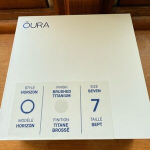 Oura Ring Gen3 in Brushed Titanium (Size 7)